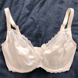 Chantelle White Lace Bra 34H